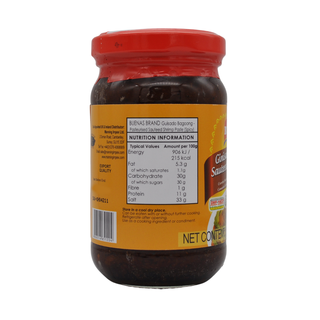 Sauteed Shrimp Paste (Guisado) Hot 250g Jar by Buenas