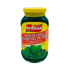 Green Coconut Gel in Syrup 340g Jar by Buenas