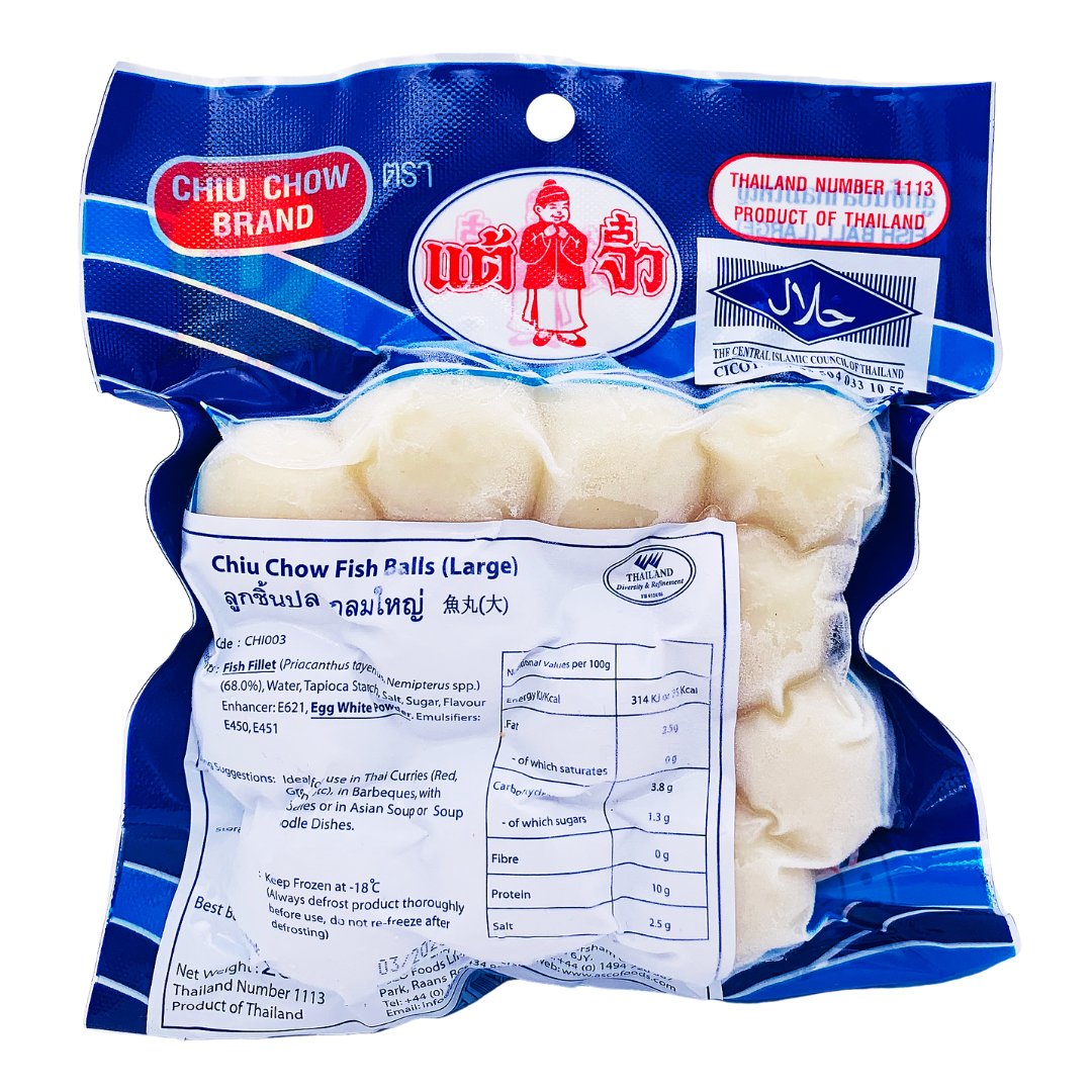 Frozen Fish Balls (Large) 200g by Chiu Chow Brand – Thai Food Online ...