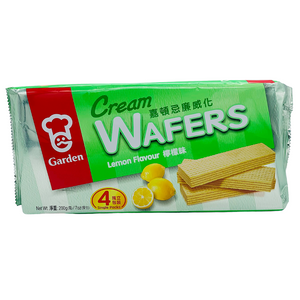 Cream Wafers Lemon Flavour 200g by Garden