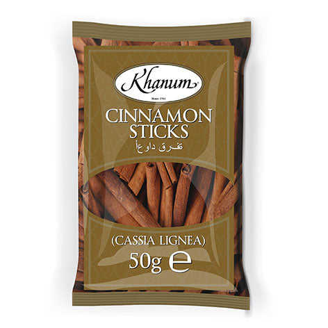 Cinnamon Sticks (Cassia) 50g by Khanum