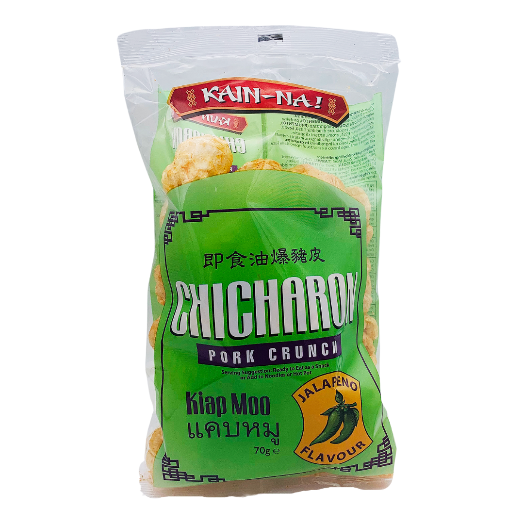 Chicharon Kiap Moo Pork Crunch Jalapeno Flavour 70g by Kain-Na! – Thai ...