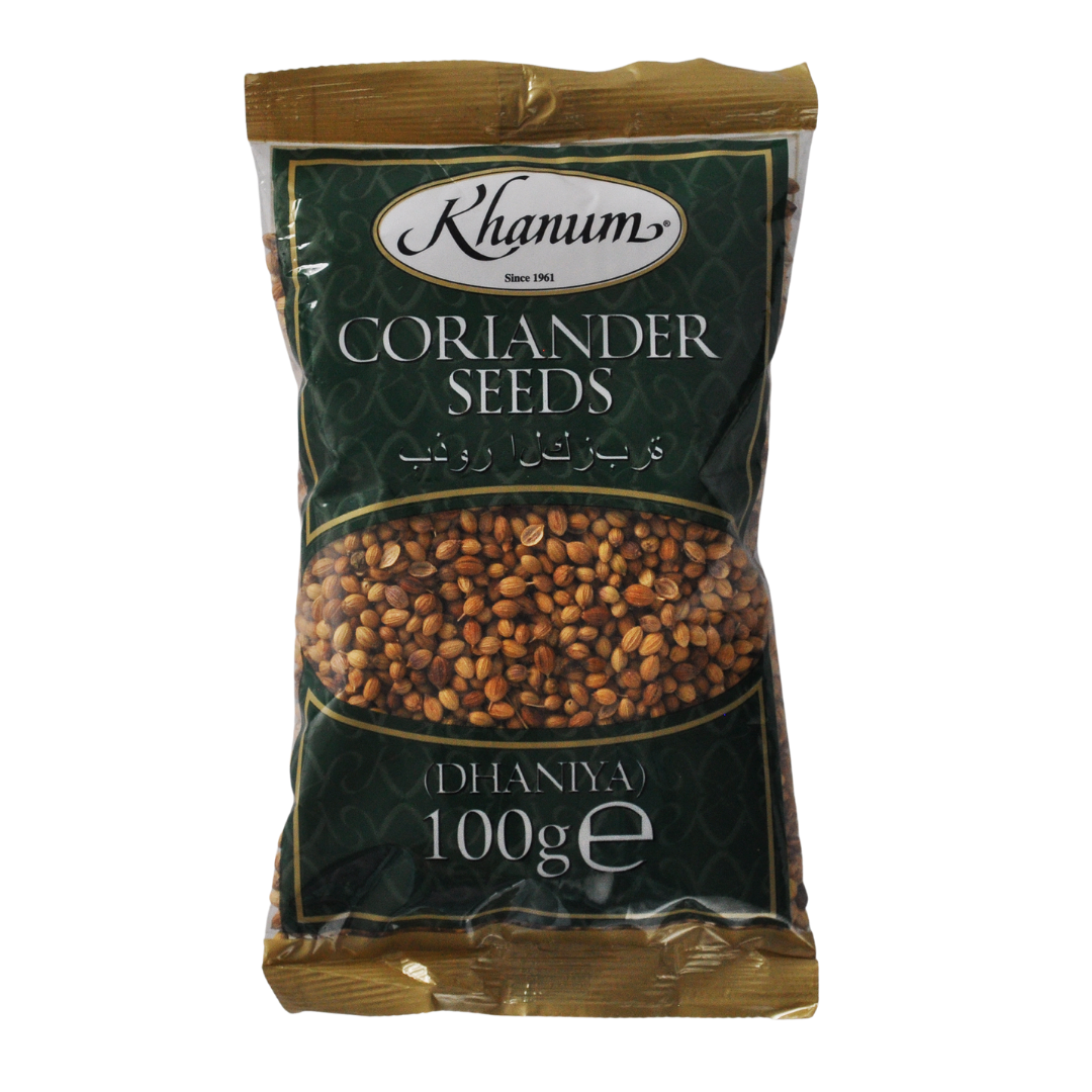 Coriander Seeds (Dhaniya) 100g Bag by Khanum