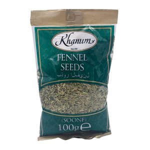 Fennel Seeds (Soonf) 100g by Khanum