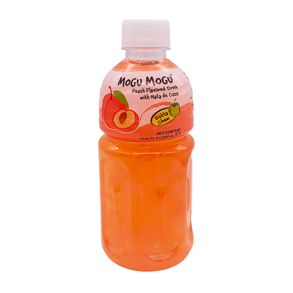 Peach Flavour Nata De Coco Drink 320ml by Mogu Mogu