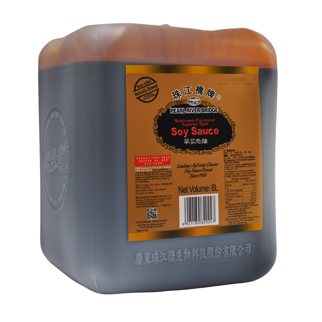 2 x 8ltr (16 litres) Mushroom Soy Sauce by Pearl River Bridge