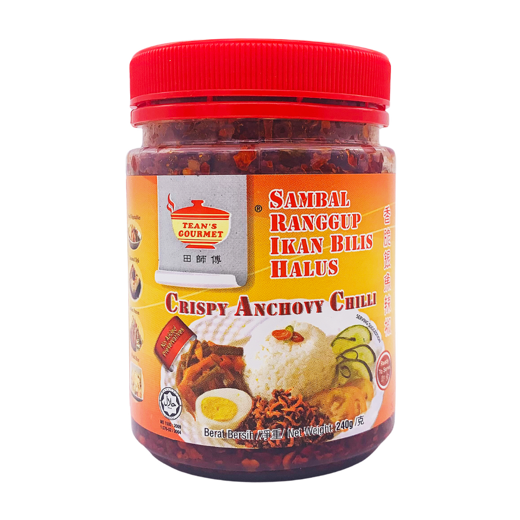 Crispy Anchovy Chilli Sambal Ranggup Ikan Bilis Halus 240g by Tean's Gourmet