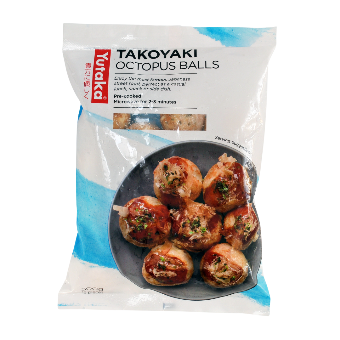 Frozen Takoyaki Octopus Balls 300g (15 Pieces) by Yutaka