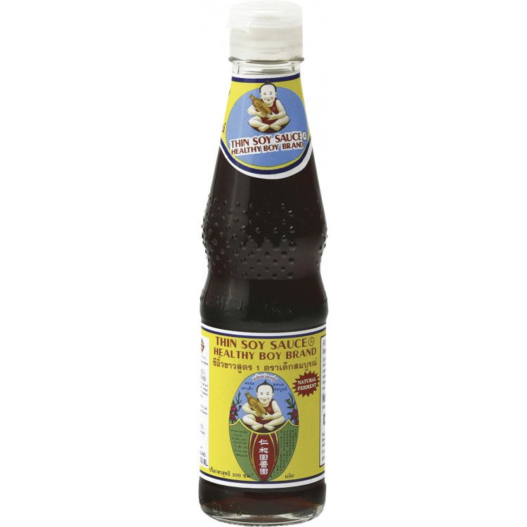 Thai Thin (light) Soy Sauce 300ml by Healthy Boy – Thai Food Online ...